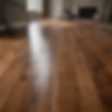 Before and After: Stain Removal on Hardwood Floor Before and after images of a hardwood floor free from stains