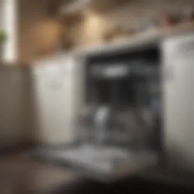Illustration showing preventative measures for dishwasher longevity