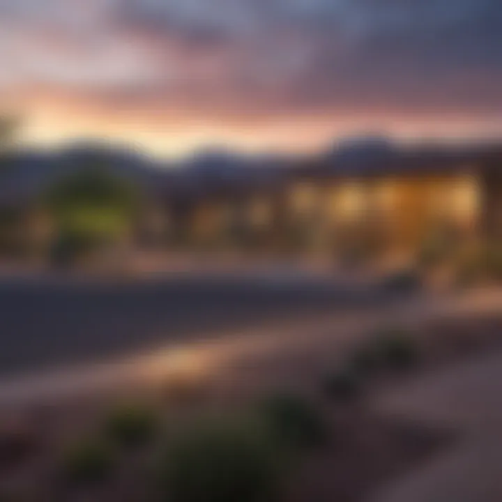 Scenic view of a Phoenix neighborhood showcasing affordable homes