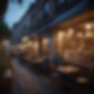 A cozy urban café filled with locals enjoying cultural experiences