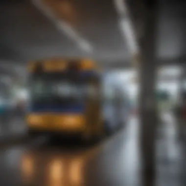 A public transportation hub in Dallas for easy access