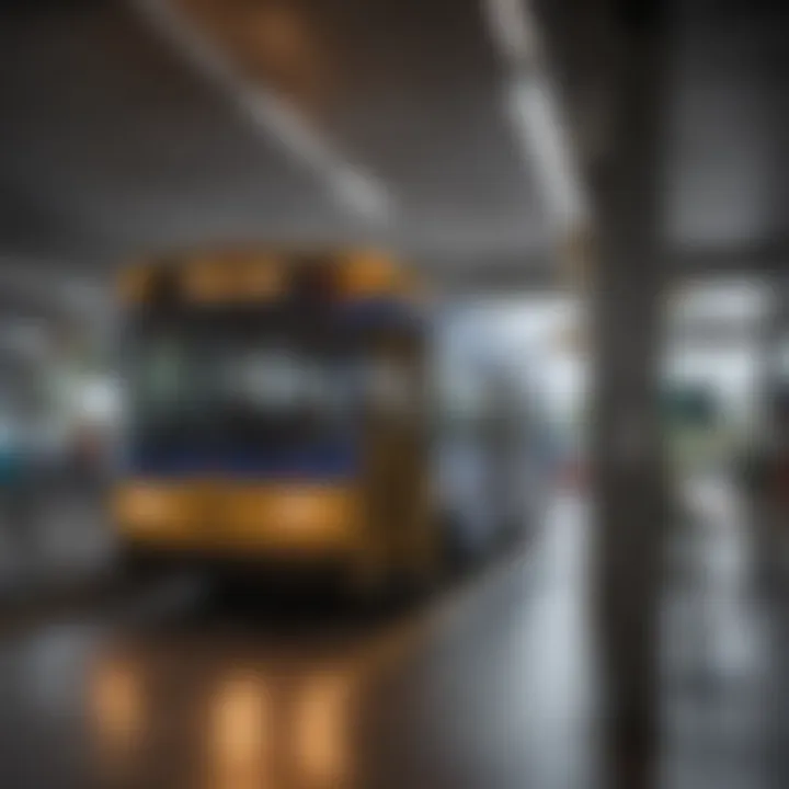 A public transportation hub in Dallas for easy access