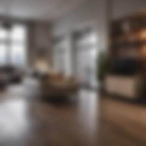 A stylish apartment interior showcasing modern decor