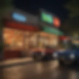 Vibrant Austin street scene showcasing local culture