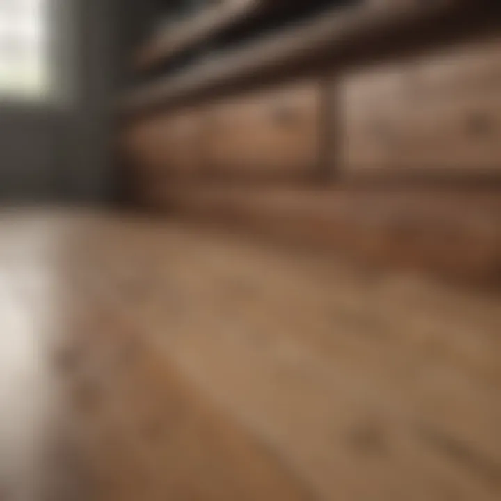 Before and after comparison of a cleaned wooden surface