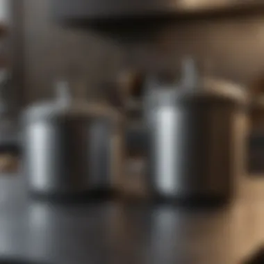 Before and After Vinegar Treatment Before and after comparison of stainless steel kitchenware