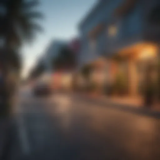 Vibrant street life in a Miami neighborhood