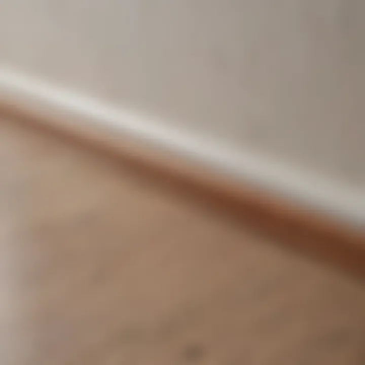 Different types of baseboards showcasing materials and finishes