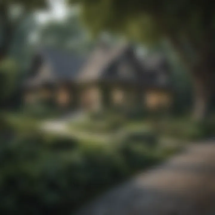 Charming suburban community with lush greenery