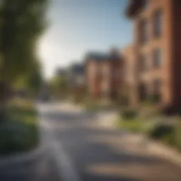 Scenic view of a Denver neighborhood showcasing vibrant architecture
