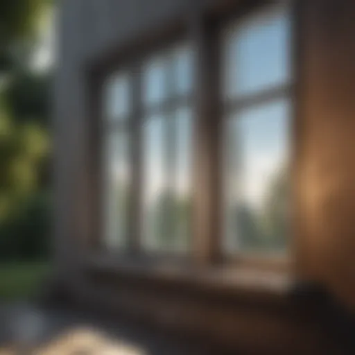 Clean window with crystal clarity