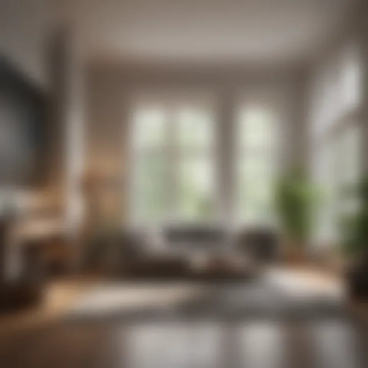 Example of measuring a room for square footage calculation