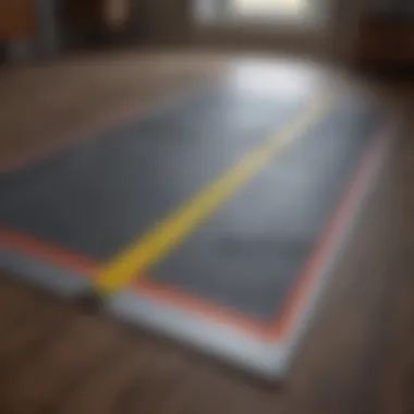 Accurate Measurement Techniques Measuring tape on a floor plan