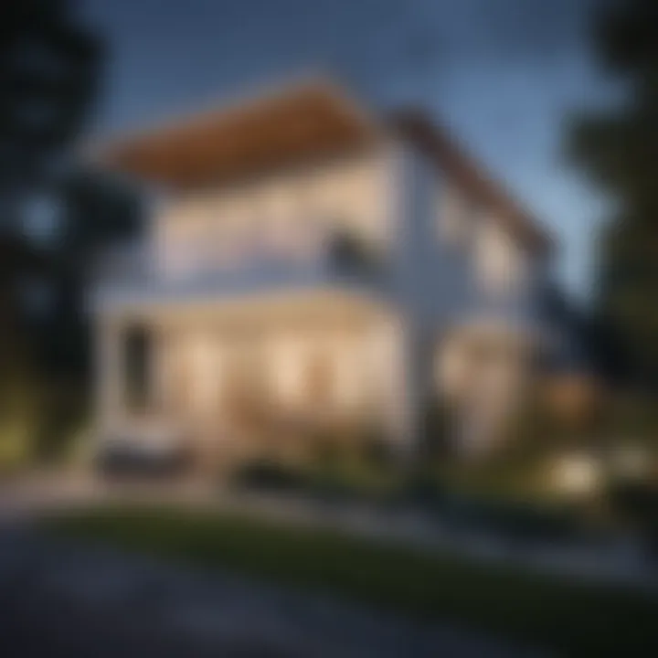 Visual representation of square footage in property valuation
