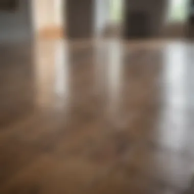 Demonstration of a damp cloth being used on laminate flooring