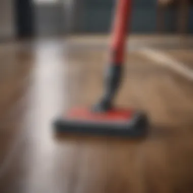 A variety of cleaning tools for laminate floors displayed