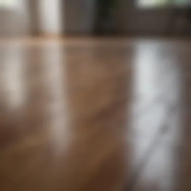 Overview of a well-maintained laminate floor