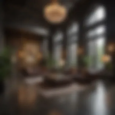 Castleberry Hotel Luxurious Lobby Lush interior lobby of Castleberry Hotel with elegant furnishings