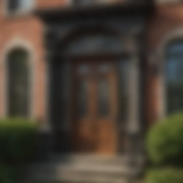 Historic homes showcasing unique architectural details