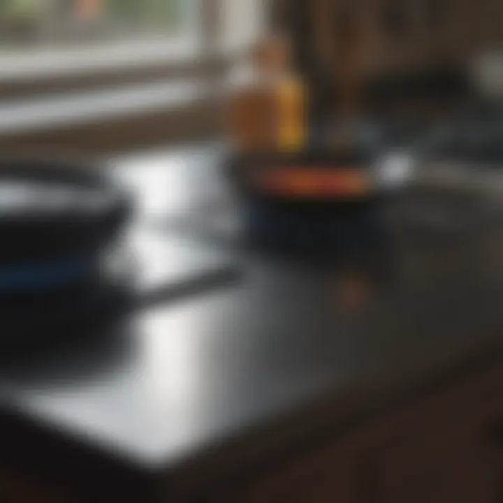 Sparkling clean flat stove top after thorough cleaning