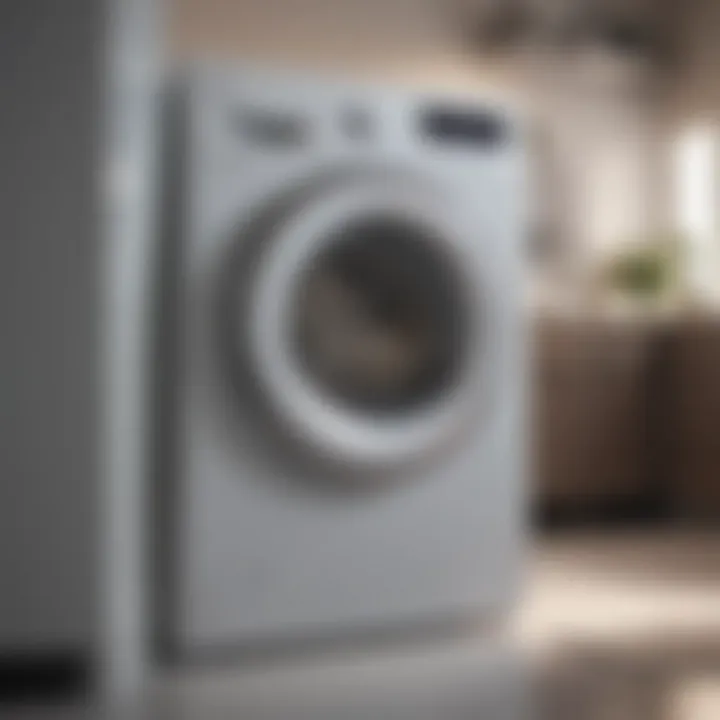 A pristine washing machine interior showcasing cleanliness