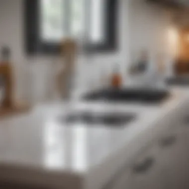 Effective Cleaning Techniques for White Surfaces Cleaning supplies next to a spotless white stove top