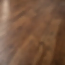 Vibrant laminate wood flooring showcasing its texture and color