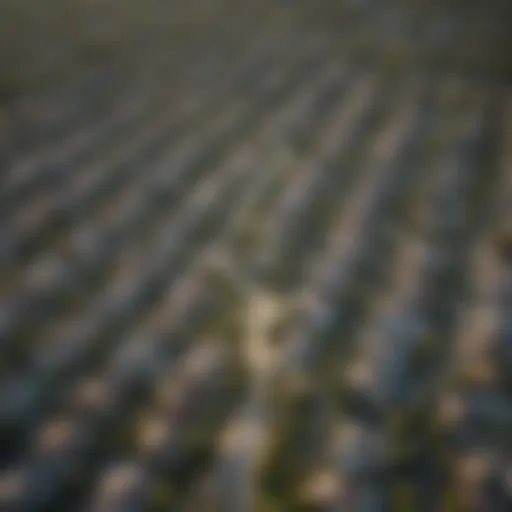 Aerial view showcasing the suburban landscape of Austin