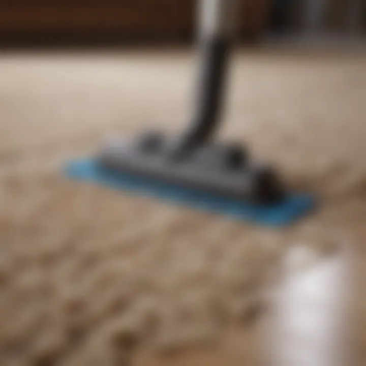 Cleaning tools for long-haired carpets