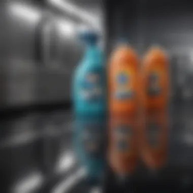 Cleaning Products for Stainless Steel Array of cleaning products suitable for stainless steel