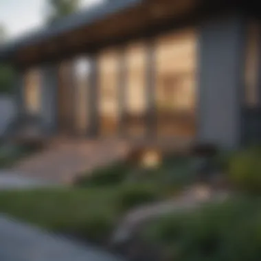 Modern Home Valuation Indicators A modern home showcasing various property valuation signs
