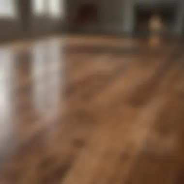 Natural Shine of Hardwood Floors Natural wood floor reflection after cleaning