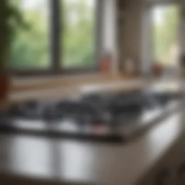 Evaluating the Efficacy of Store-Bought Stove Top Cleaners Commercial cleaner products on a kitchen counter