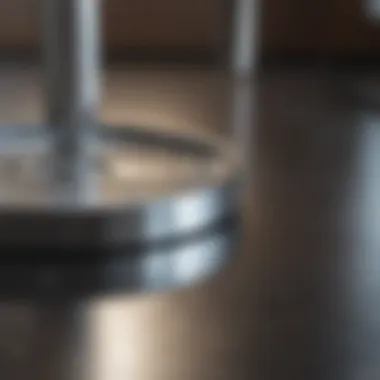 Transformation of Stainless Steel with Vinegar Sparkling stainless steel surface after cleaning with vinegar