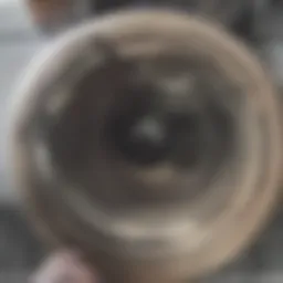 Clogged drain with hair and debris