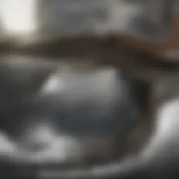 Clogged toilet with overflowing water