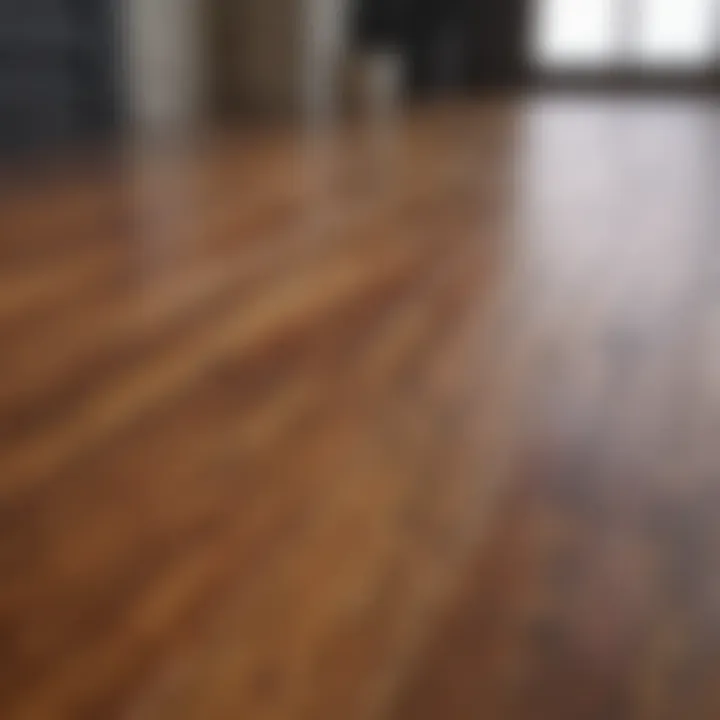 Different types of wood finishes displayed on a table