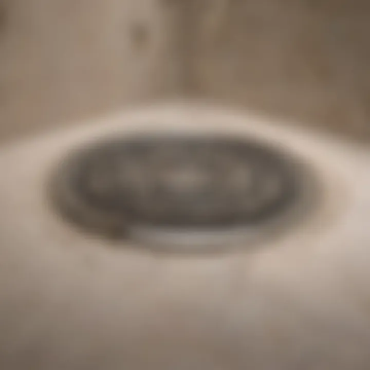 Clean and clear shower drain after treatment