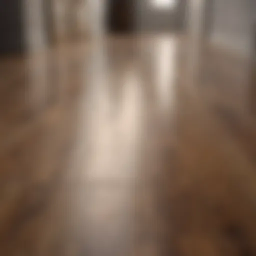 Spotless laminate floor showcasing shine