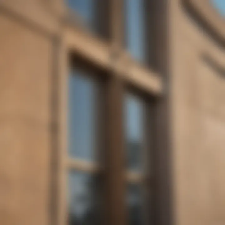 A close-up of a streak-free finish on a large window after cleaning