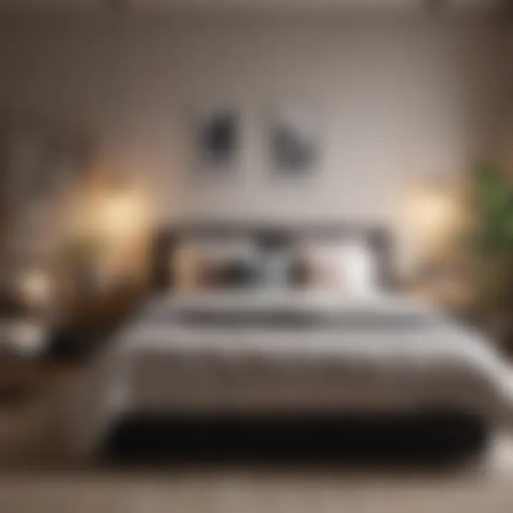 Cozy bedroom setup with essential furnishings