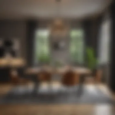 Chic Dining Area Functional dining area with chic furniture