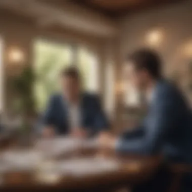 Financial Advisor Discussing Options A financial advisor discussing options