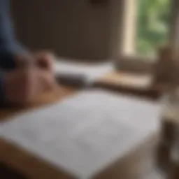 A person reviewing cash offer documents