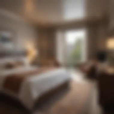 Comfortable Guest Room Ambiance Cozy guest room in a San Diego hotel.