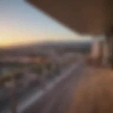 Attraction Views from Hotel Balconies Scenic view of nearby attractions from hotel balcony.