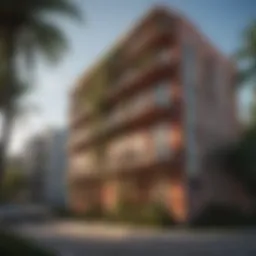 Charming exterior of an affordable apartment building in Miami