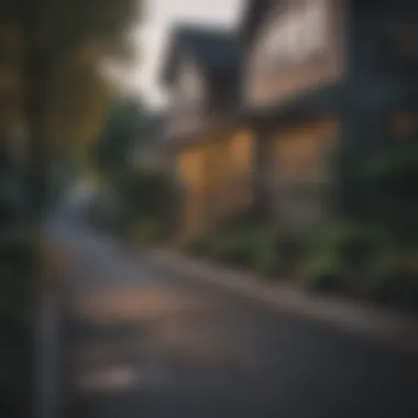 Cozy neighborhood street in Portland