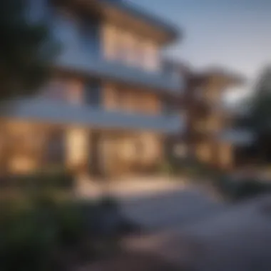 Modern Living in Hillcrest An exterior shot of a modern apartment complex in Hillcrest