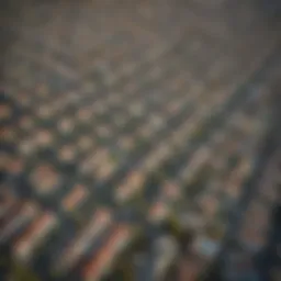 Aerial view of LAX area showcasing diverse apartment buildings